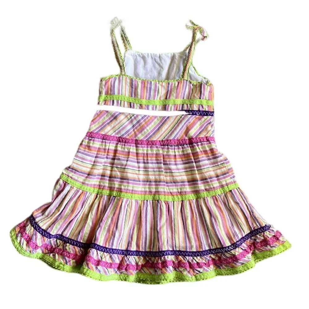 Children’s Place Baby Girl 24mo Colorful Sundress Pink Purple Lime - Picture 2 of 10